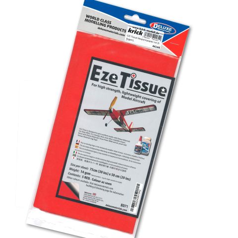 EZE Tissue Bespannpapier rot (5 Bogen)
