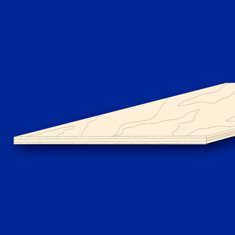 Birke - Sperrholz, 300 x 300 x 3,0 mm