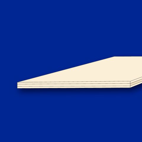 Pappel - Sperrholz, 300 x 300 x 3,0 mm