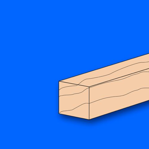 Birnbaumvierkantleisten, 2,0 mm x 2,0 mm x 1000 mm