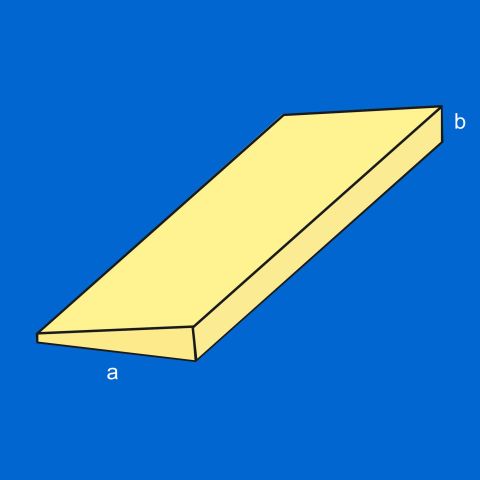 Balsa-Endleisten 15 x 4 / 1000 mm für symmetrische Profile