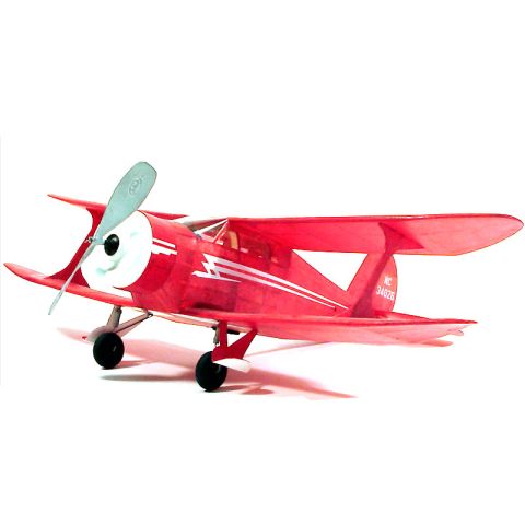 Staggerwing Doppeldecker Balsabausatz, Spannweite 445 mm