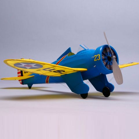 Boeing P-26 Peashooter Balsabausatz mit Gummimotorantrieb von Dumas