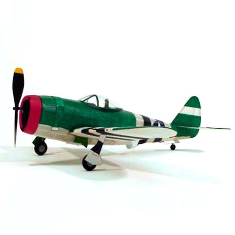 Republic P-47 Thunderbolt Modellflugzeug mit Gummimotor