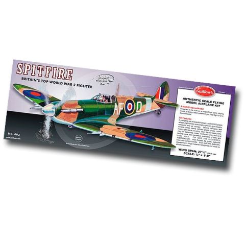 Supermarine Spitfire Gummimotor-Modellbausatz