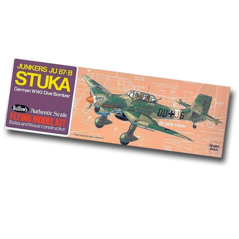 Junkers JU-87B Stuka Modellbausatz mit Gummimotor