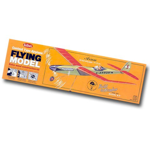 Arrow Modellflugzeug Balsabausatz mit Gummimotor