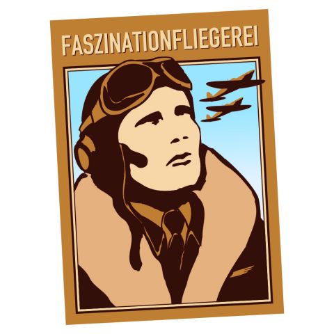 Poster Faszination Fliegerei 50 x 70 cm