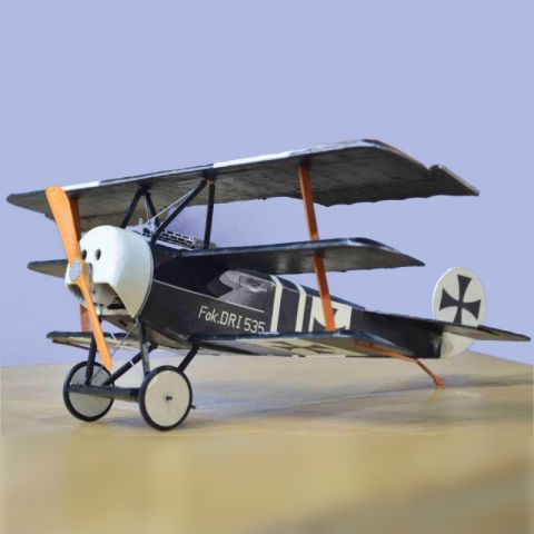 Fokker Dr. I Micro RC-Flugzeug, 350 mm Spannweite
