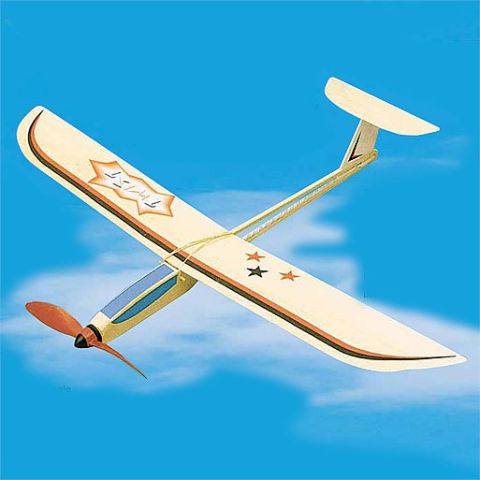 Twist Balsa-Modellflugzeug mit Gummimotor