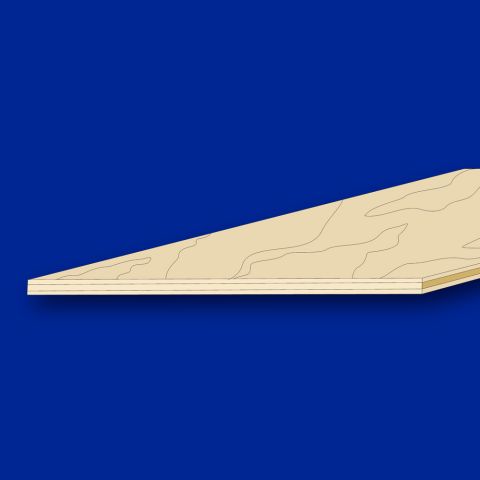 Buche - Flugzeug - Sperrholz 300 x 300 x 1,0 - 8,0 mm