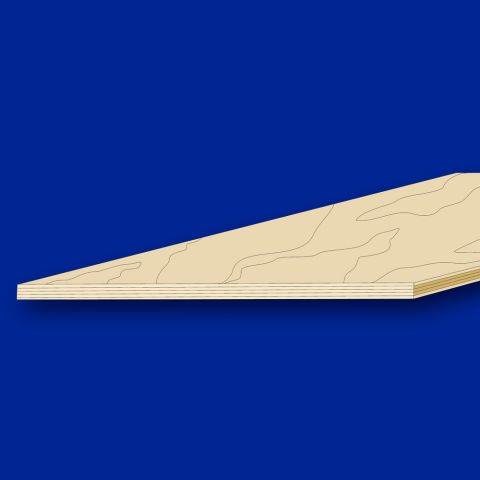 Buche - Flugzeug - Sperrholze in der Größe 300 x 300 x 1,0 - 8,0, 5 fach
