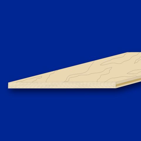 Buche - Flugzeug - Sperrholze in der Größe 300 x 300 x 1,0 - 8,0, 7 fach