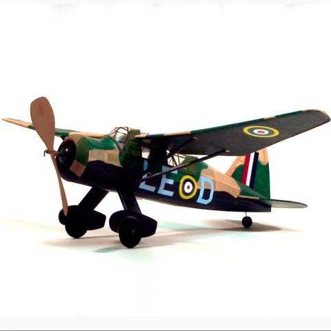 Gummimotormodell des britischen WW2 Flugzeugs Westland Lysander von Dumas