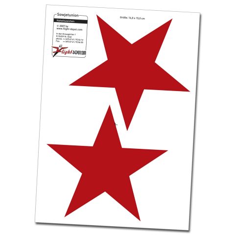 Nassschiebebogen, Decal - Motiv Hoheitszeichen Sowjetunion, rot