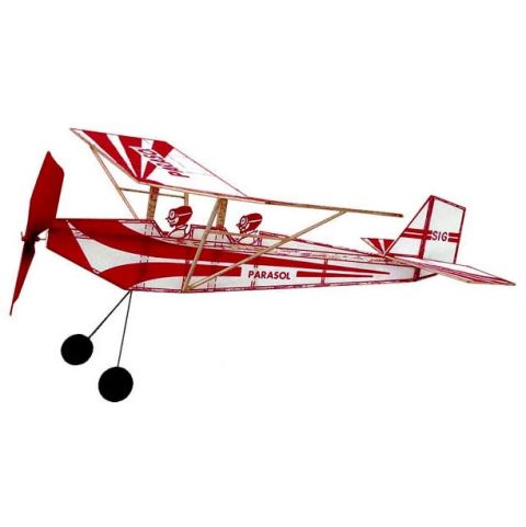 Modellflugzeug mit Gummimotorantrieb, SIG Parasol KIT